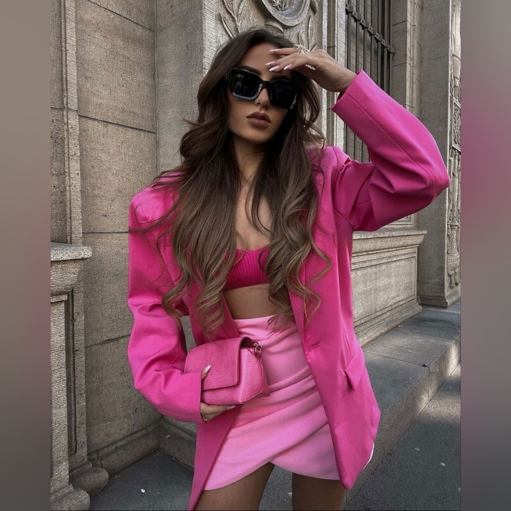 Calvin Klein Pink Blazer Size 6